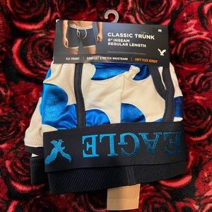Men’s American Eagle Classic Trunk 6” Inseam Blue Waves Size Medium